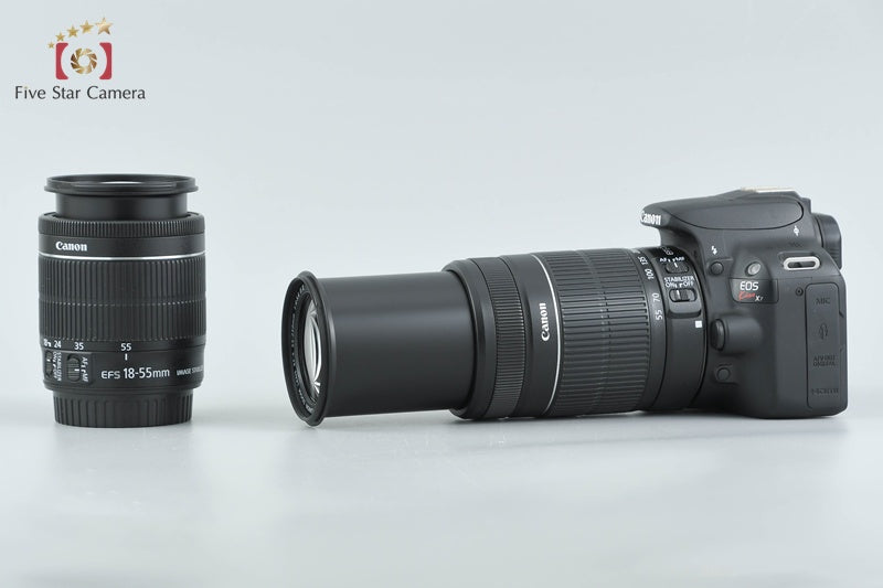 Canon EOS Kiss X7 / Rebel SL1 / 100D 18.0 MP 18-55 55-250 Lenses from Japan