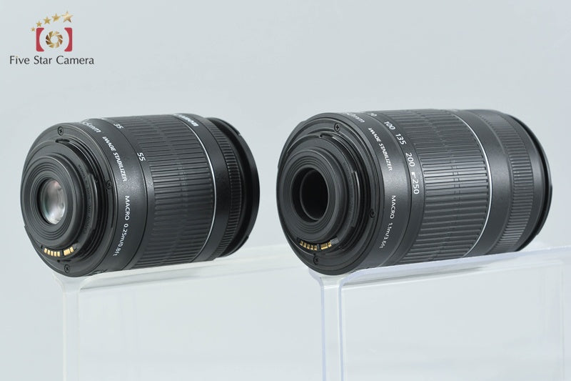 Canon EOS Kiss X7 / Rebel SL1 / 100D 18.0 MP 18-55 55-250 Lenses from Japan