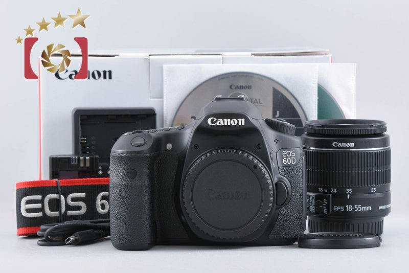 "Count 1,575" Canon EOS 60D 18.0 MP DSLR Camera 18-55 Lens w/ Box from Japan