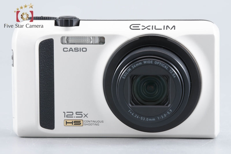 Casio HIGH SPEED EXILIM EX-ZR100 White 12.1 MP Digital Camera w/ Box from Japan
