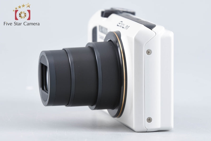 Casio HIGH SPEED EXILIM EX-ZR100 White 12.1 MP Digital Camera w/ Box from Japan
