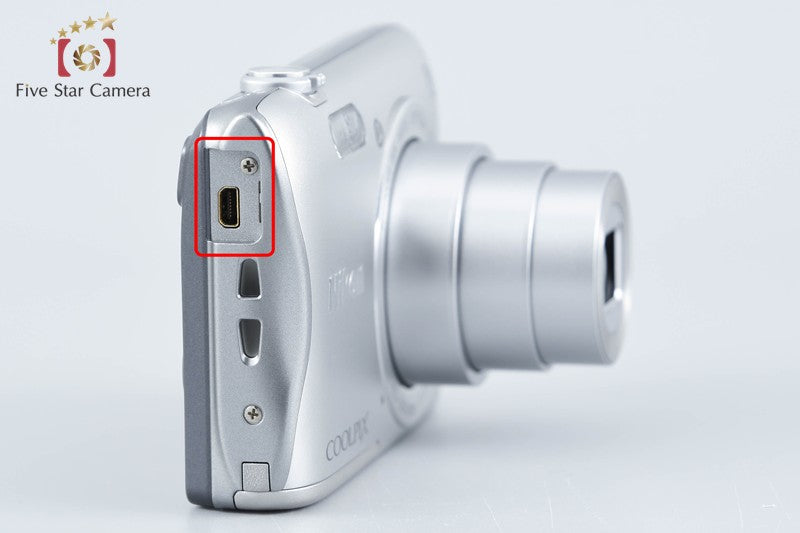 Nikon COOLPIX S3700 Silver 20.1 MP Digital Camera from Japan