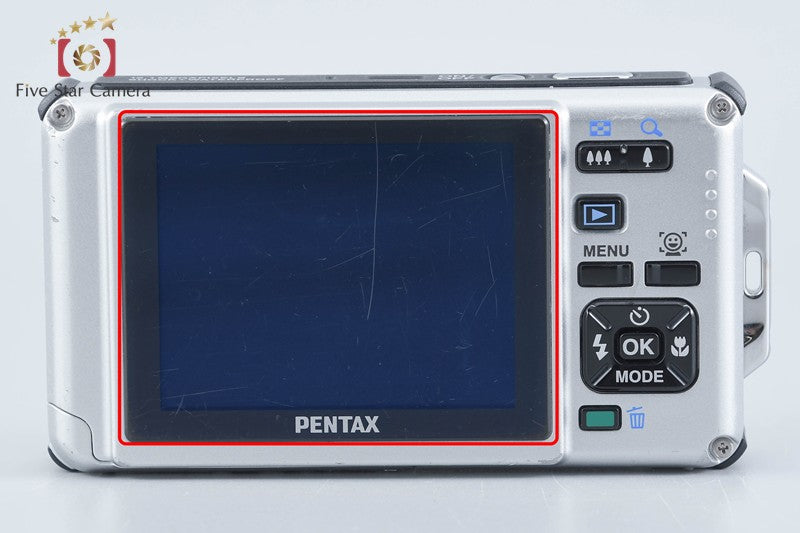 Pentax Optio W80 Cardinal Red 12.1 MP Digital Camera w/ Box from Japan
