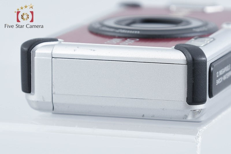 Pentax Optio W80 Cardinal Red 12.1 MP Digital Camera w/ Box from Japan