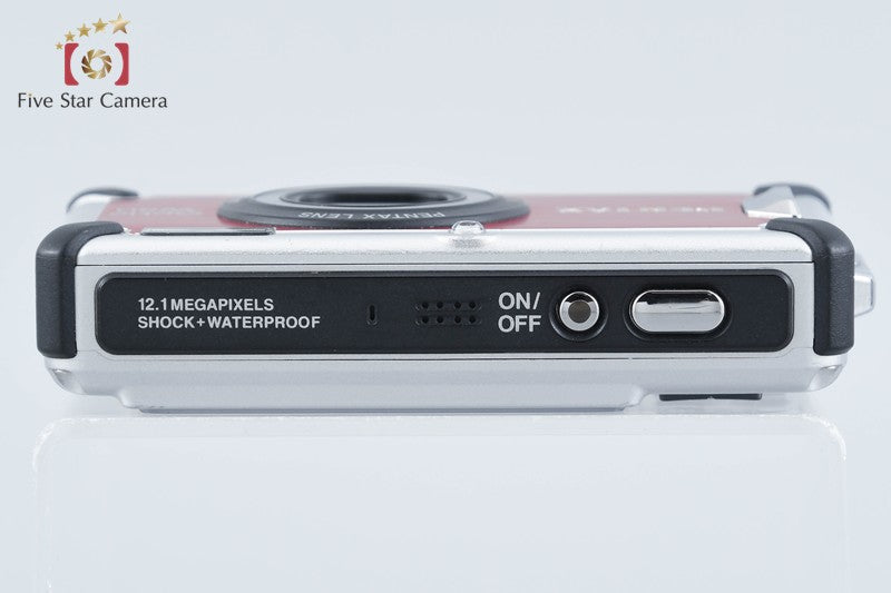 Pentax Optio W80 Cardinal Red 12.1 MP Digital Camera w/ Box from Japan