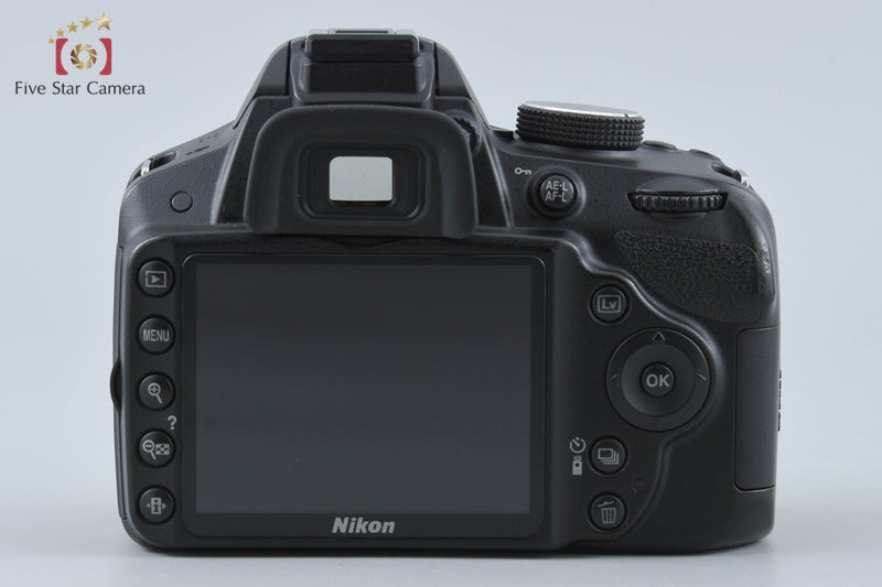 Nikon D3200 Black 24.2 MP DSLR 18-55 VR Lens from Japan