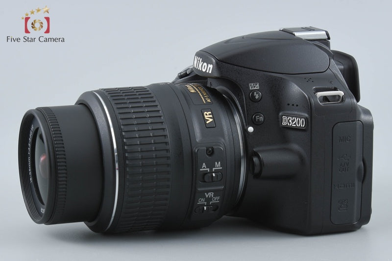Nikon D3200 Black 24.2 MP DSLR 18-55 VR Lens from Japan