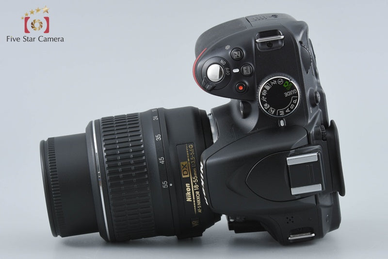 Nikon D3200 Black 24.2 MP DSLR 18-55 VR Lens from Japan