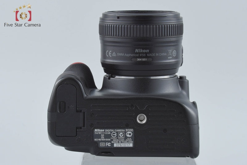 Nikon D5100 16.2 MP SLR Digital Camera + AF-S NIKKOR 50mm f/1.8 G from Japan