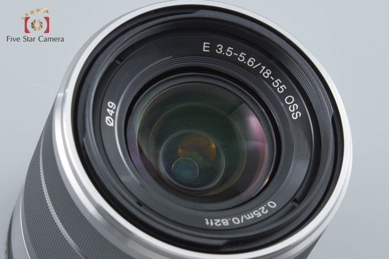 SONY E 18-55mm f/3.5-5.6 OSS SEL1855 Silver from Japan