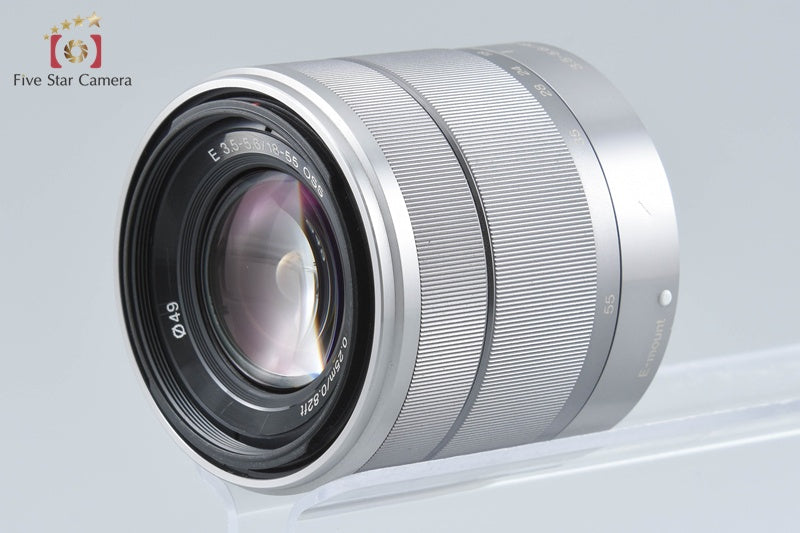 SONY E 18-55mm f/3.5-5.6 OSS SEL1855 Silver from Japan