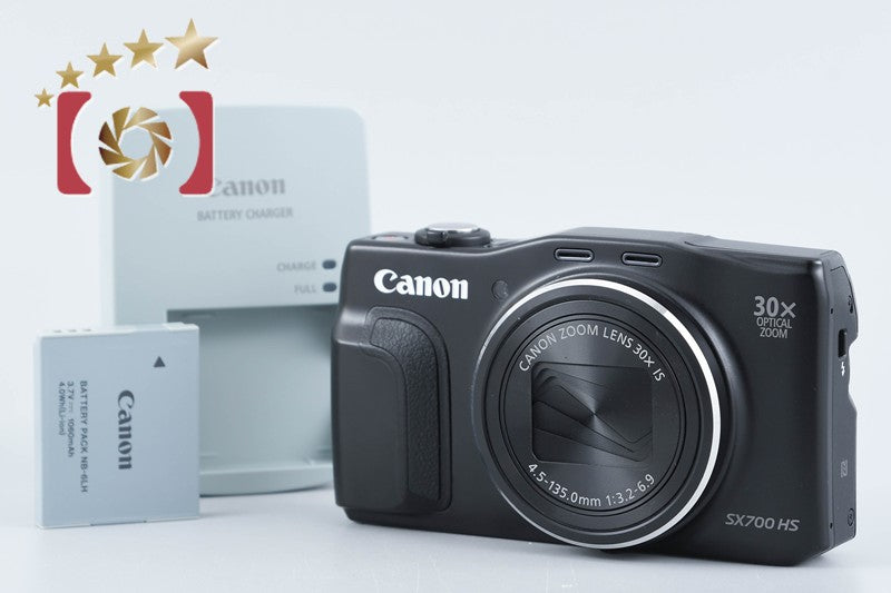 Canon PowerShot SX700 HS Black 16.1 MP Digital Camera from Japan