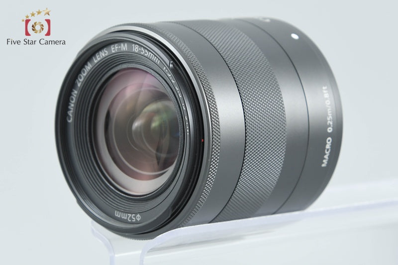 Canon EOS M Black 18.0 MP Mirrorless Camera 18-55 IS STM Lens from Japan