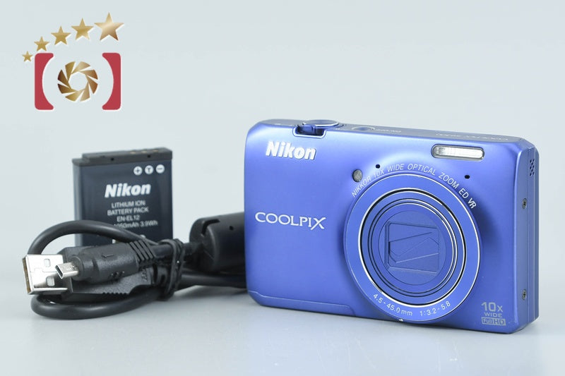 Nikon COOLPIX S6300 Stylish Blue 16.0 MP Digital Camera from Japan