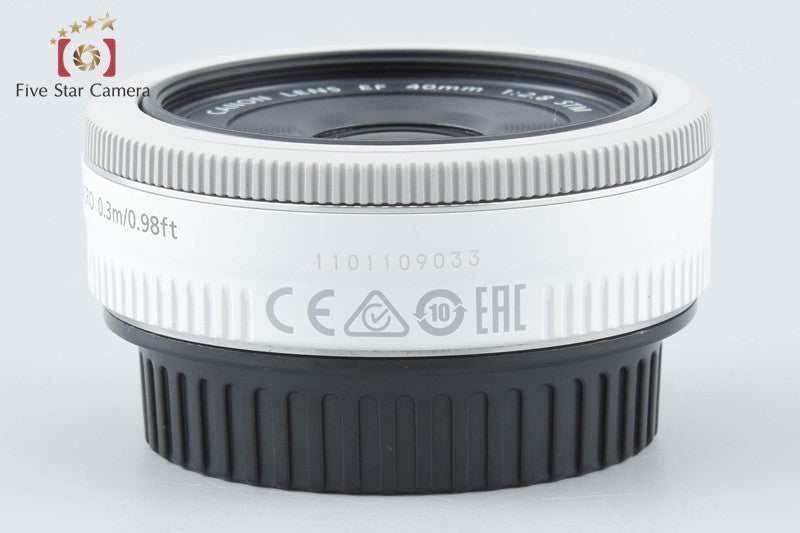 Canon EF 40mm f/2.8 STM White from Japan