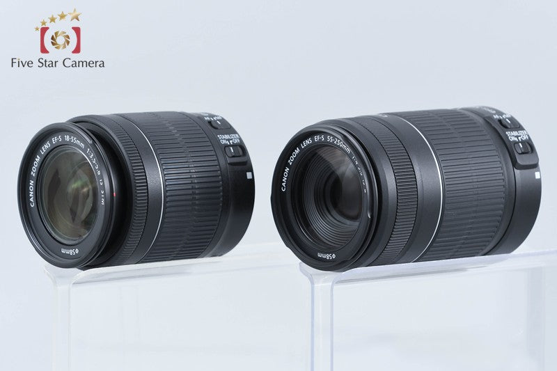 Canon EOS Kiss X7 / Rebel SL1 / 100D 18.0 MP 18-55 55-250 Lenses from Japan