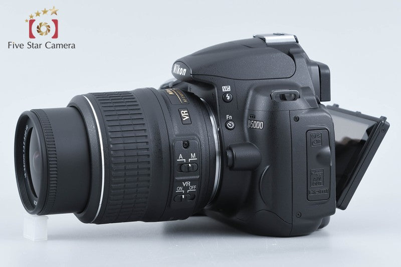 "Count 3,762" Nikon D5000 12.3 MP DSLR Camera 18-55 VR Lens from Japan