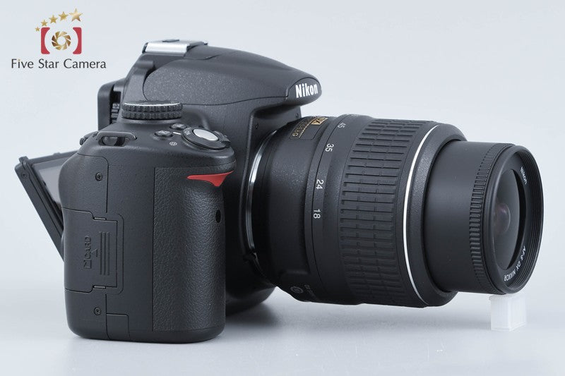 "Count 3,762" Nikon D5000 12.3 MP DSLR Camera 18-55 VR Lens from Japan