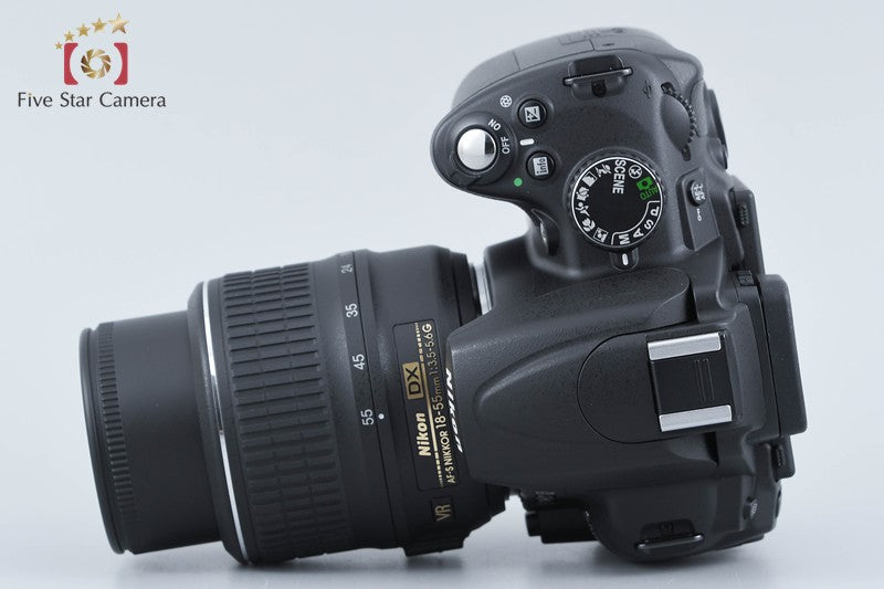 "Count 3,762" Nikon D5000 12.3 MP DSLR Camera 18-55 VR Lens from Japan