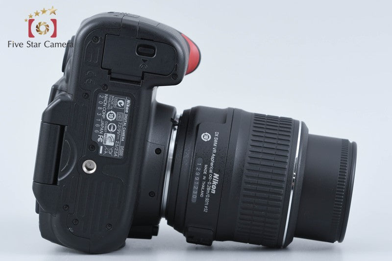 "Count 3,762" Nikon D5000 12.3 MP DSLR Camera 18-55 VR Lens from Japan