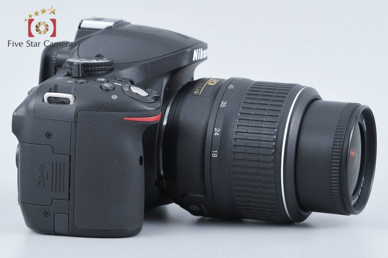 "Count 5,516" Nikon D5200 Black 24.1 MP DSLR Camera 18-55 VR Lens from Japan