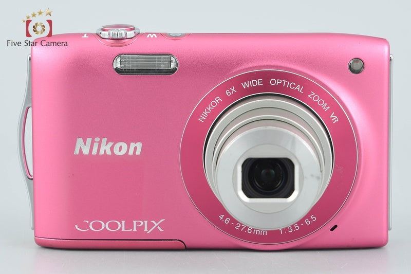 Nikon COOLPIX S3300 Strawberry Pink 16.0 MP Digital Camera from Japan