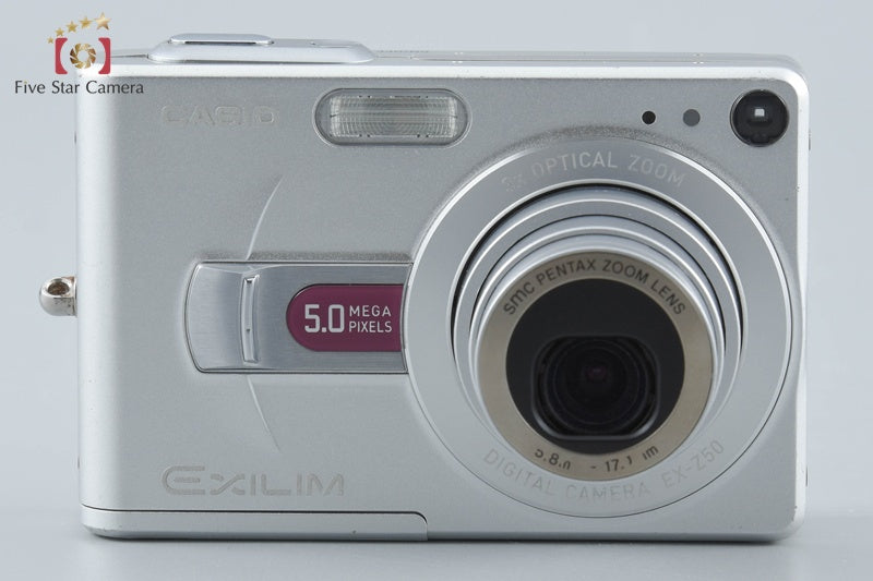 CASIO EXILIM ZOOM EX-Z50 Silver 5.0 MP Digital Camera from Japan
