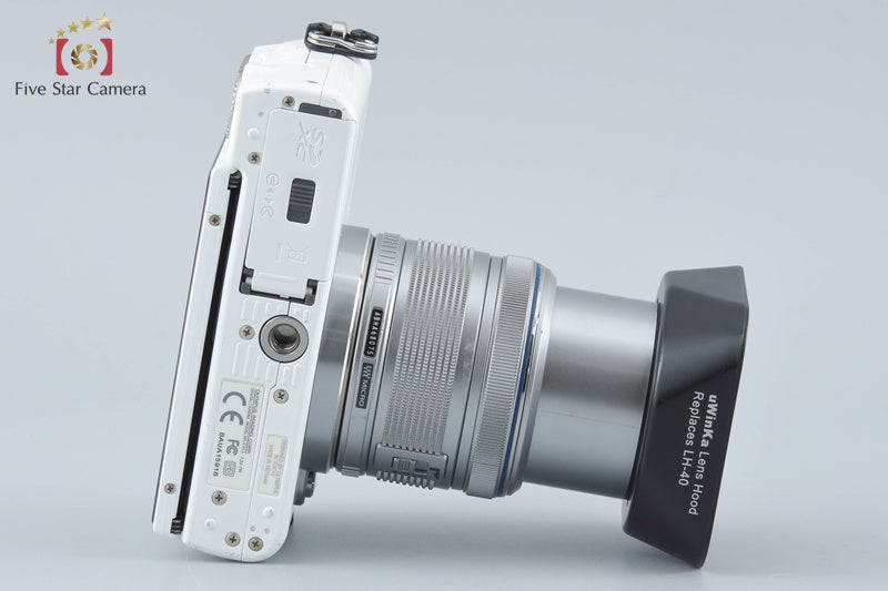 "Count 5,636" Olympus PEN Lite E-PL3 White 12.3 MP 14-42 Lens from Japan