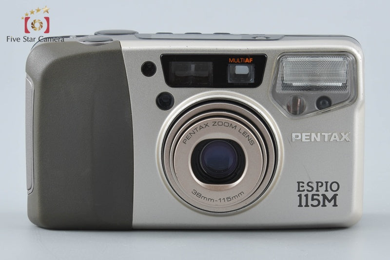 Pentax ESPIO 115M Silver 35mm Point & Shoot Film Camera from Japan