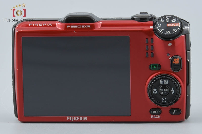Fujifilm FinePix F550EXR Red 16.0 MP Digital Camera from Japan