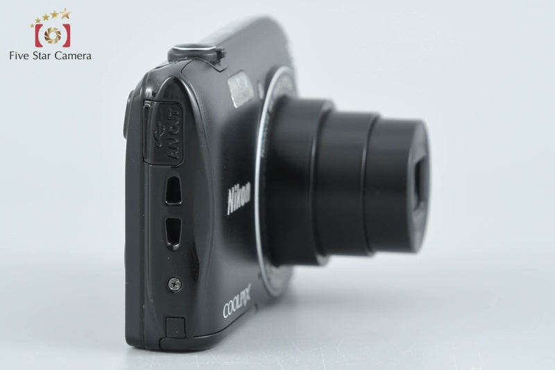 Nikon COOLPIX S3700 Black 20.1 MP Digital Camera from Japan