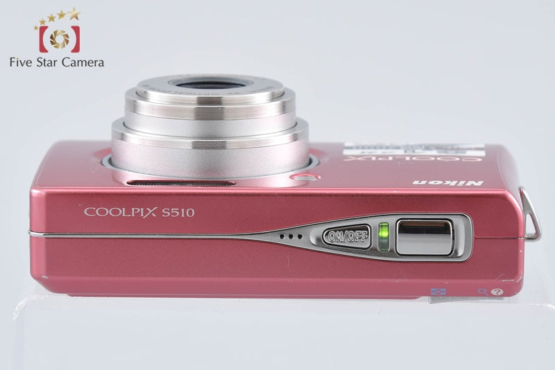 Nikon COOLPIX S510 Raspberry Red 8.1 MP Digital Camera from Japan