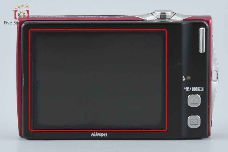 Nikon COOLPIX S4000 Ruby Red 12.0 MP Digital Camera from Japan