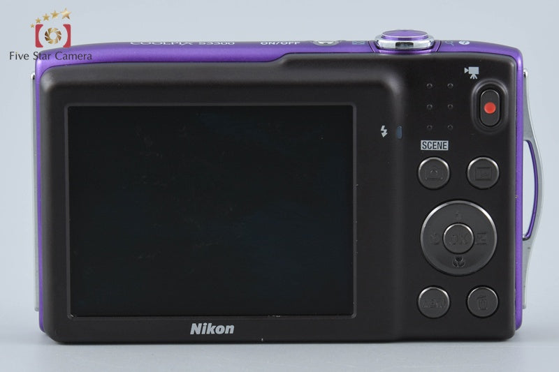 Nikon COOLPIX S3300 Lavender Purple 16.0 MP Digital Camera from Japan