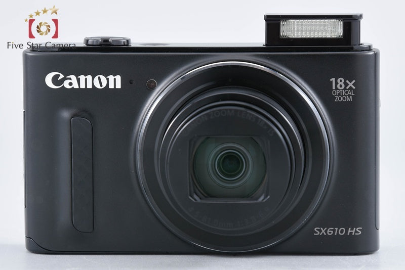 Canon PowerShot SX610 HS Black 20.2 MP Digital Camera from Japan
