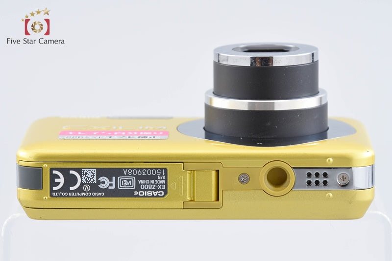 CASIO EXILIM EX-Z800 Lemon Yellow 14.1 MP Digital Camera from Japan