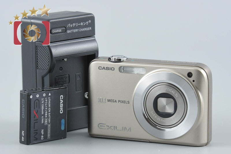 CASIO EXILIM ZOOM EX-Z1050 Gold 10.1 MP Digital Camera from Japan