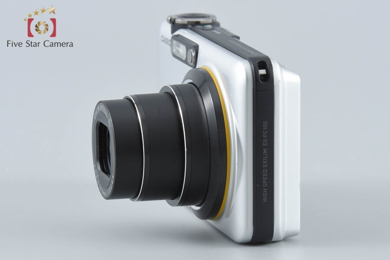CASIO EXILIM EX-FC100 White 9.1 MP Digital Camera from Japan