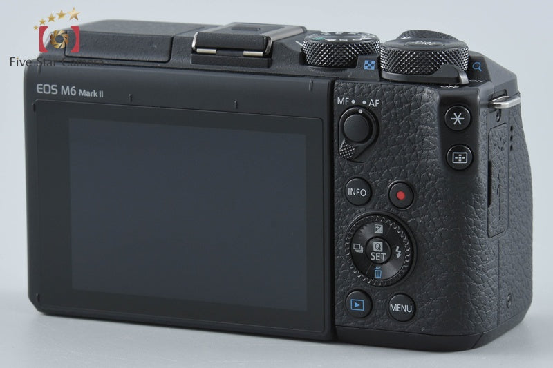 Canon EOS M6 Mark II Black 32.5 MP Digital Mirrorless Camera Body from Japan