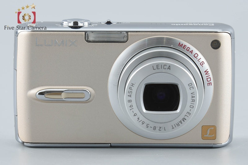 Panasonic LUMIX DMC-FX07 Gloss Gold 7.2 MP Digital Camera from Japan