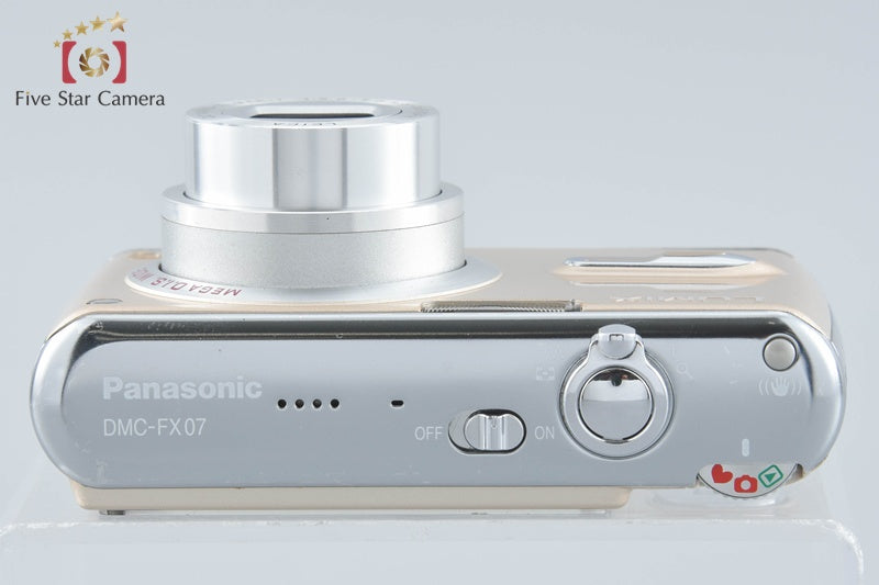 Panasonic LUMIX DMC-FX07 Gloss Gold 7.2 MP Digital Camera from Japan