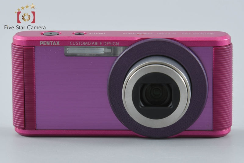 PENTAX Optio LS465 Ruby Pink 16.0 MP Digital Camera from Japan