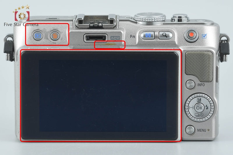 Olympus PEN Lite E-PL3 Silver 12.3 MP 14-42 40-150 Lenses from Japan