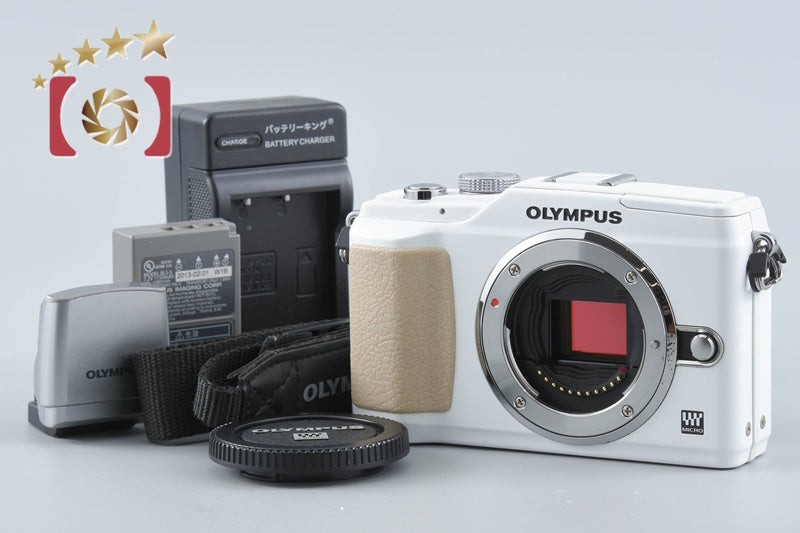 "Count 698" Olympus PEN Lite E-PL2 White 12.3 MP Mirrorless Camera from Japan