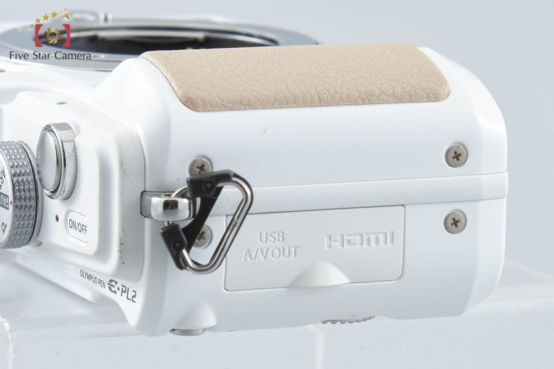 "Count 698" Olympus PEN Lite E-PL2 White 12.3 MP Mirrorless Camera from Japan
