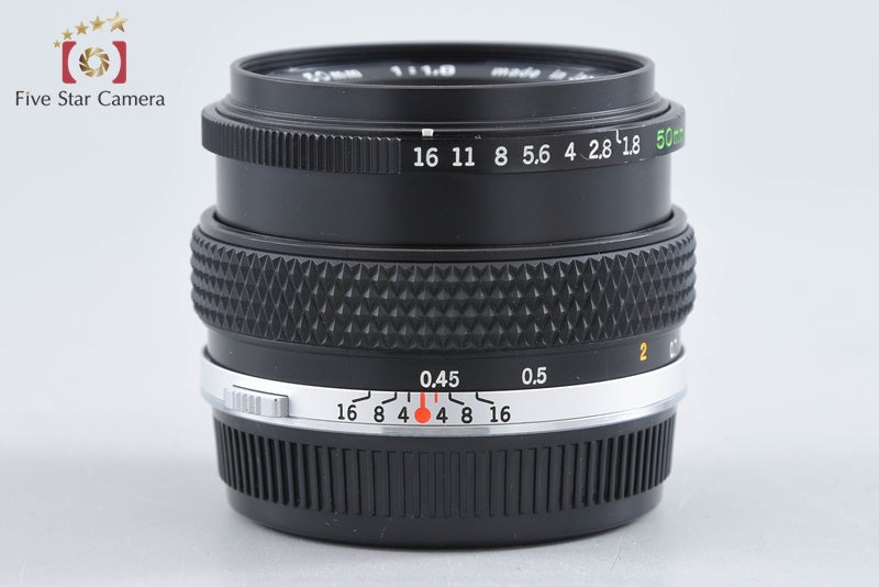 Olympus ZUIKO AUTO-S 50mm f/1.8 from Japan