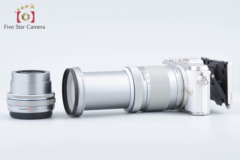 "Count 184" Olympus PEN E-PL8 White 16.1 MP EZ 14-42 40-150 Lenses from Japan