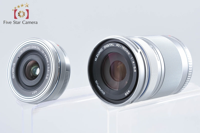 "Count 184" Olympus PEN E-PL8 White 16.1 MP EZ 14-42 40-150 Lenses from Japan