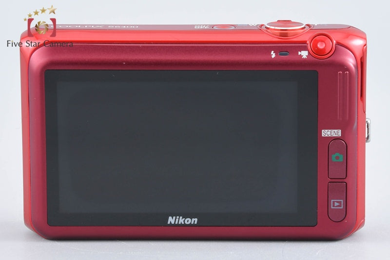 Nikon COOLPIX S6400 Glossy Red 16.0 MP Digital Camera from Japan
