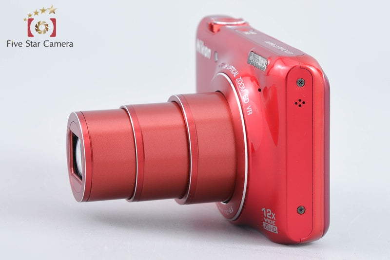 Nikon COOLPIX S6400 Glossy Red 16.0 MP Digital Camera from Japan